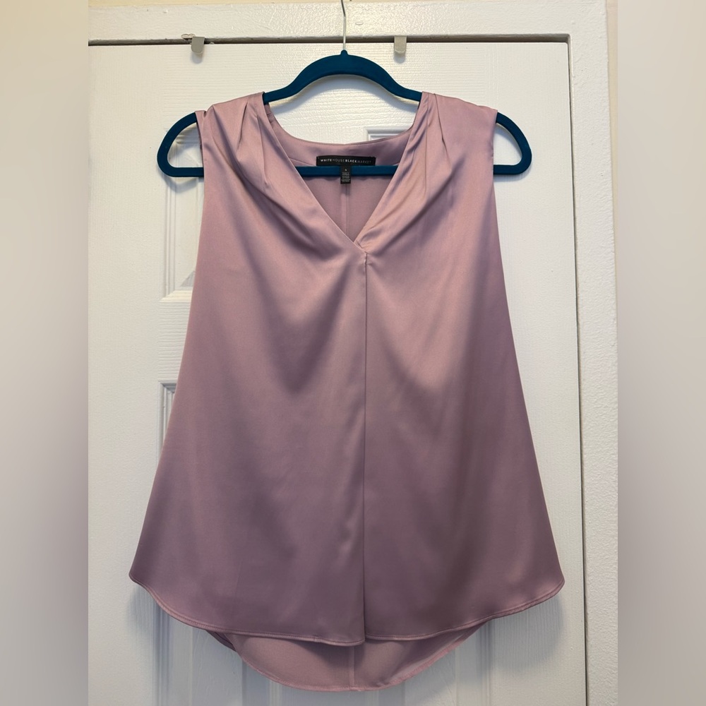 White House Black Market Mauve Purple Sleeveless Top